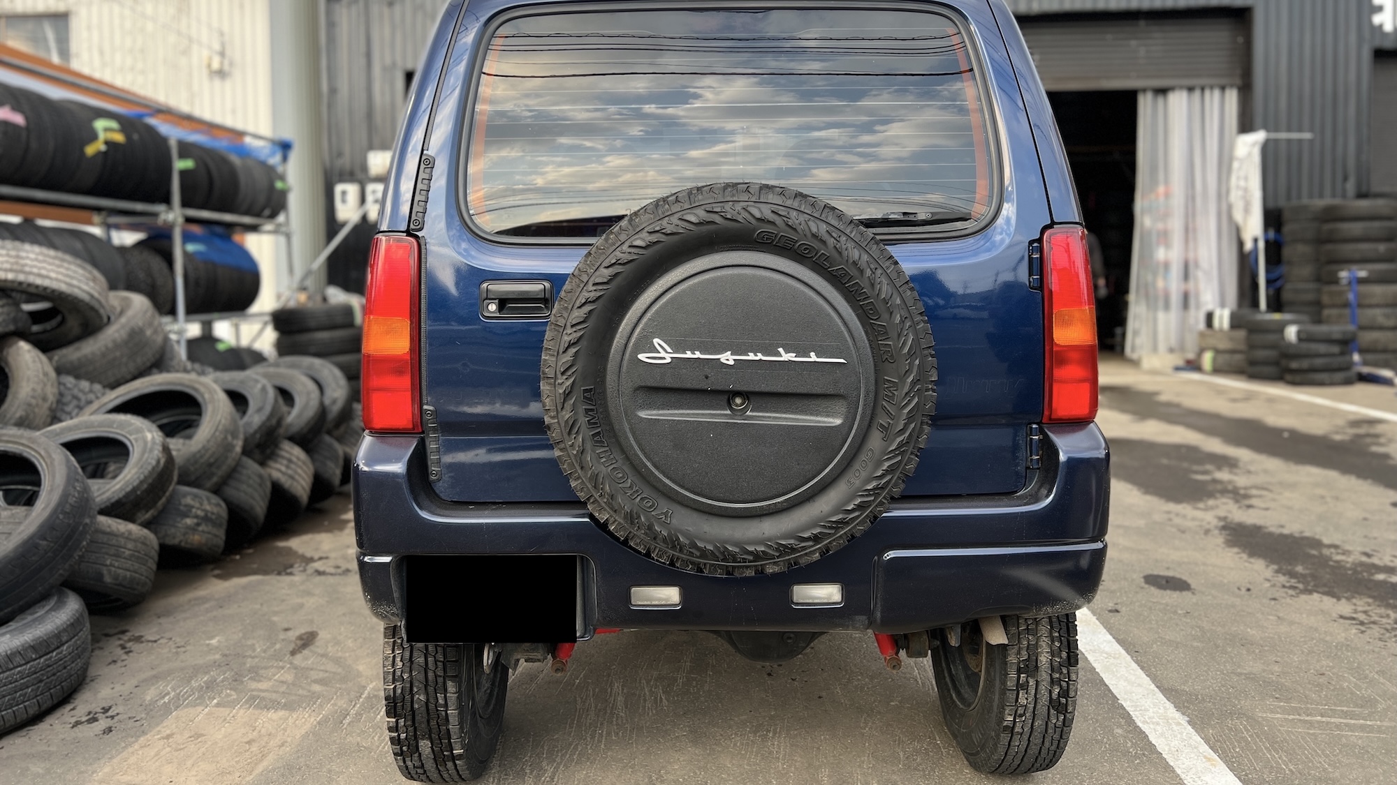 ジムニーJB23 ジオランダーMT 背面スペアタイヤ